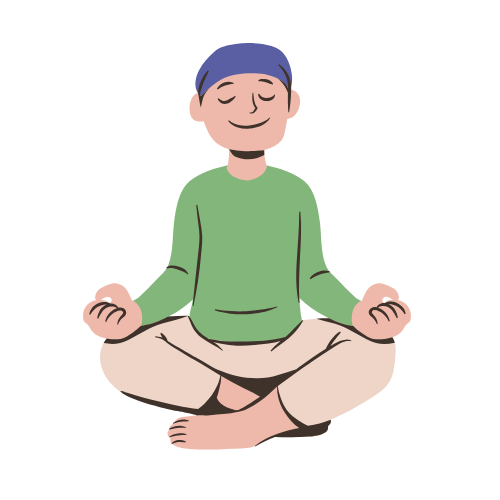 Reducir ansiedad y depresión - persona meditando en paz